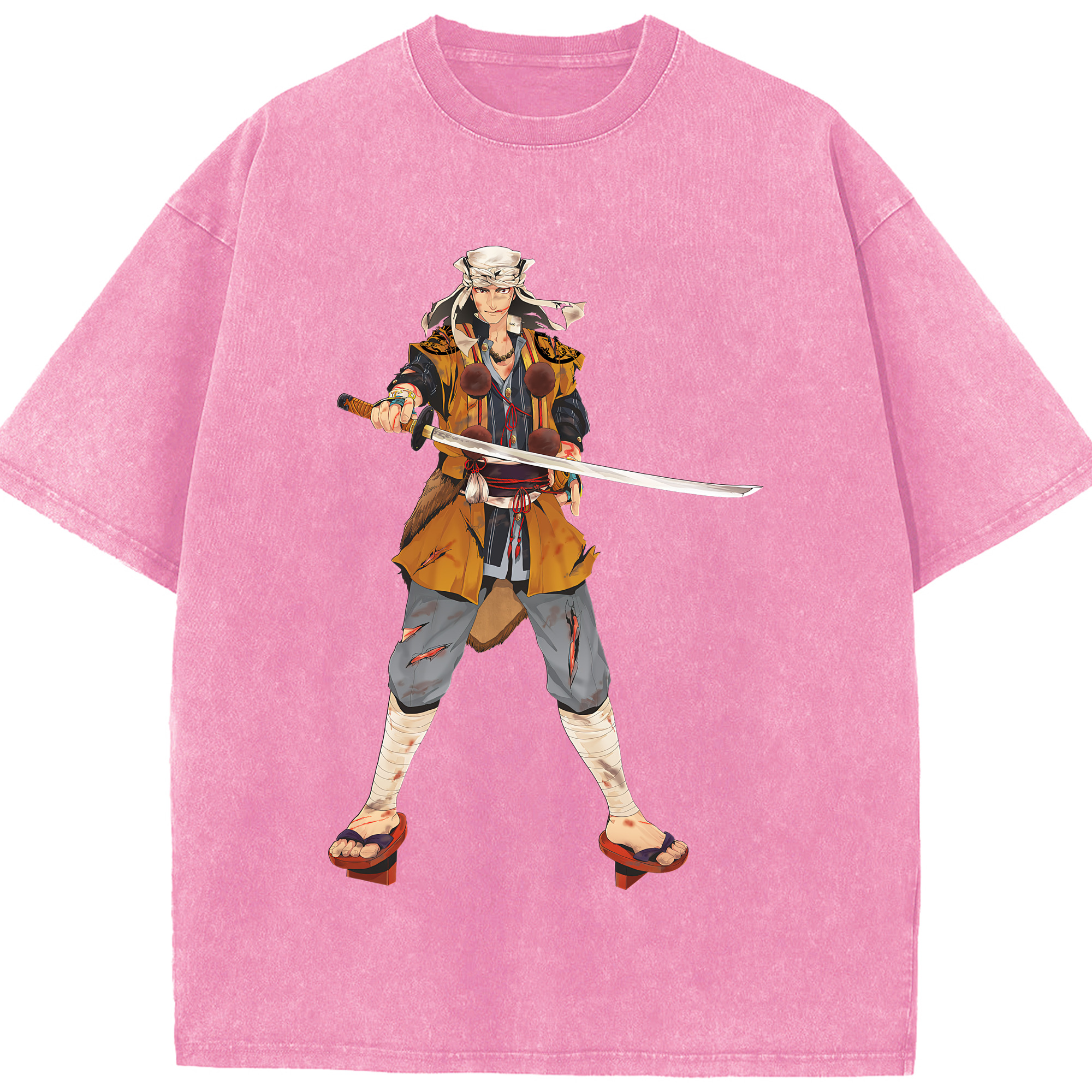 （画像用） 刀剣乱舞 Touken Ranbu 綿100% ヴィンテージ風 半袖Tシャツ（フロントプリント）
